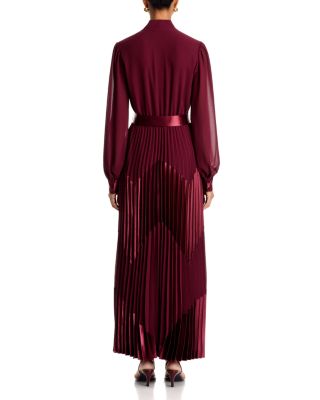 The Carrie Belted Pleat Dress