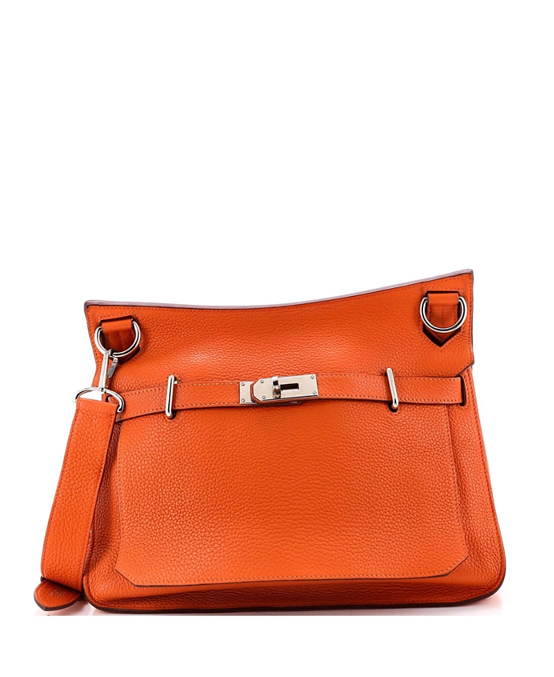 Pre-Owned HERMES Jypsiere 34 Clemence Leather Turn Lock Crossbody