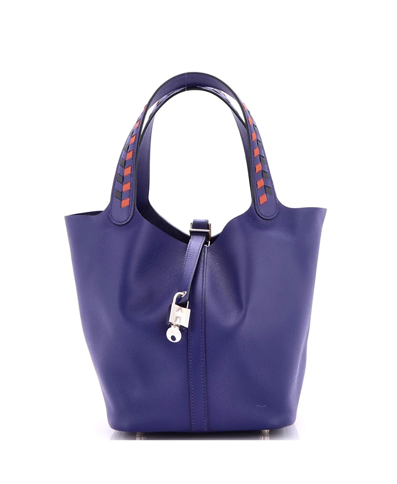 Pre-Owned HERMES Picotin Lock Mm Tressage Epsom Leather Tote
