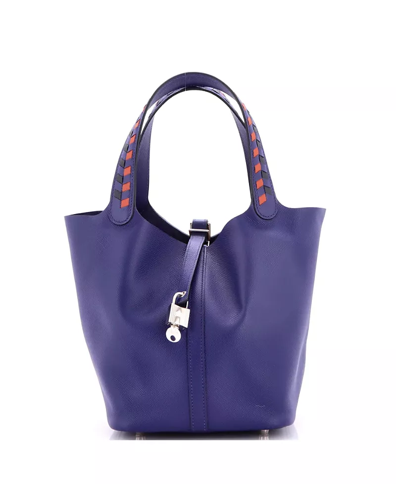 Pre-Owned HERMES Picotin Lock Mm Tressage Epsom Leather Tote