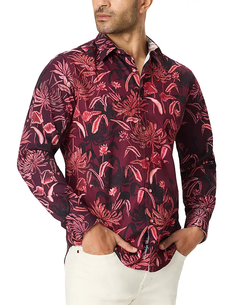 Robert Graham Elmwood Long Sleeve Cotton Shirt