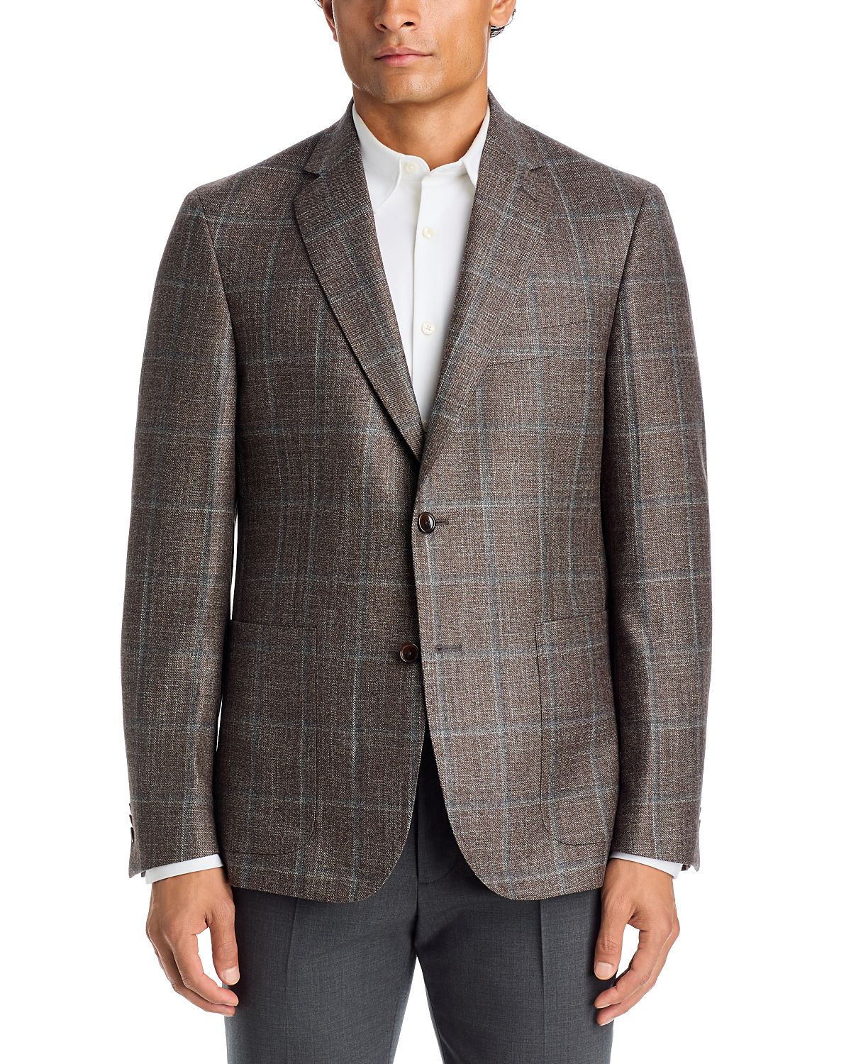 The Men's Store at Bloomingdale's Loro Piana Wool, Silk & Cashmere Tonal Windowpane Sport Coat - Exclusive