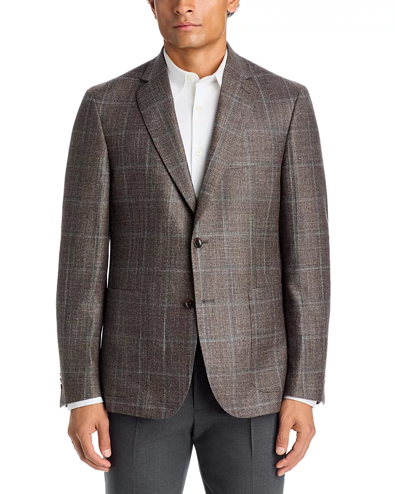 The Men's Store at Bloomingdale's Loro Piana Wool, Silk & Cashmere Tonal Windowpane Sport Coat - Exclusive