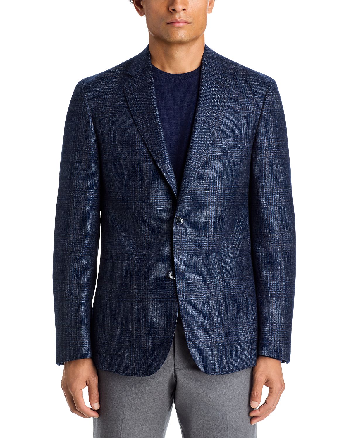The Men's Store at Bloomingdale's Loro Piana Wool, Silk & Cashmere Plaid Sport Coat - Exclusive