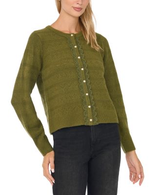 Crewneck Cardigan Sweater