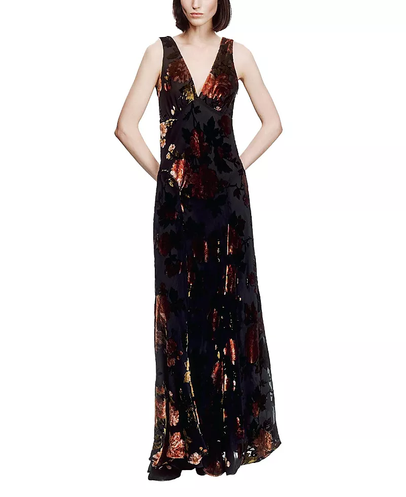 Anna Sui Folia Devore Maxi Dress