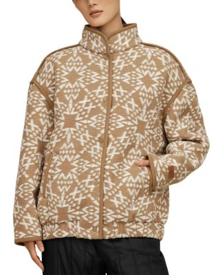 Bright Snap Front Sherpa Fleece Jacket
