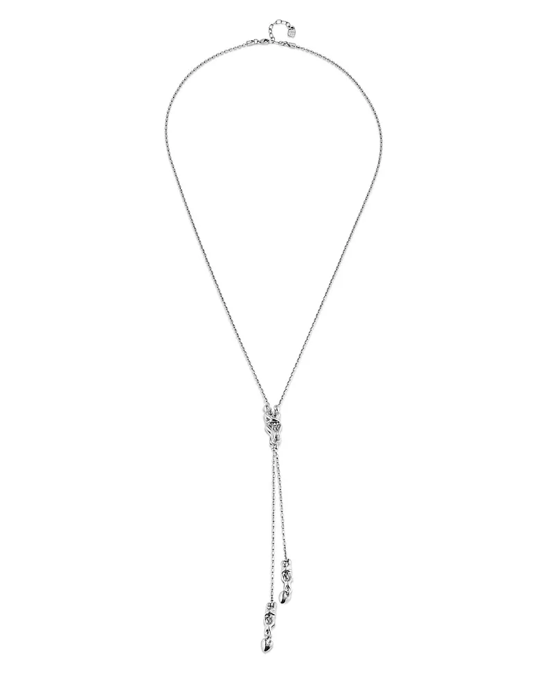 UNOde50 Long Adjustable Chain Necklace With Three Figures