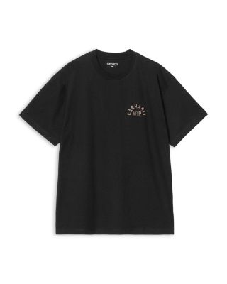 Arch Logo Cotton Logo Crewneck T-Shirt