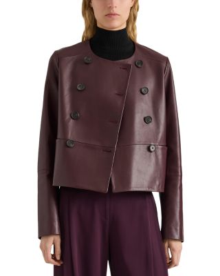 Courtney Leather Double Breasted Jacket
