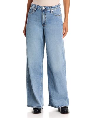 rag & bone Featherweight Sofie Wide Leg Jeans in Margo