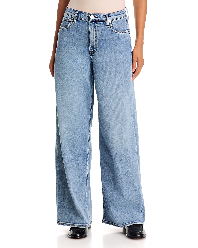 Rag & Bone Featherweight Sofie Wide Leg Jeans in Margo