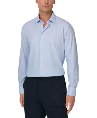  Micro Patterned Stretch Nylon Slim Fit B Tech Shirt
