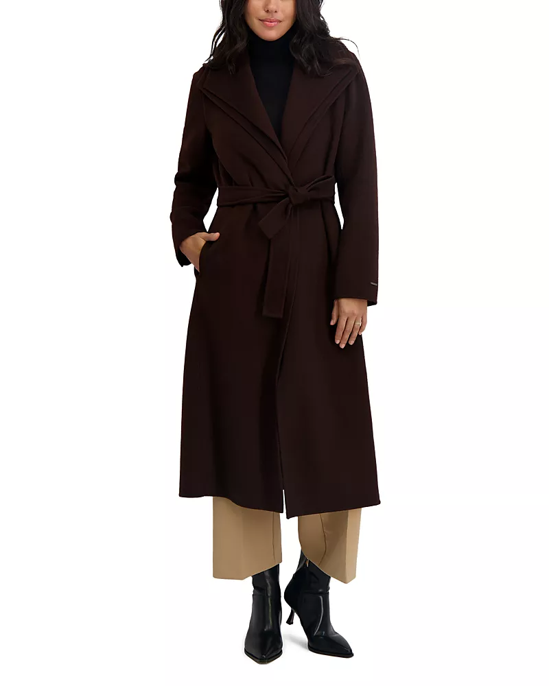 Tahari Elliot Double Layer Collar Coat