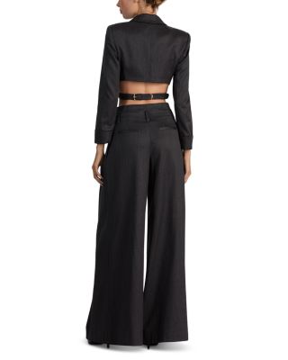 Leone Wool Stretch Wrap Blazer - thumbnail 7