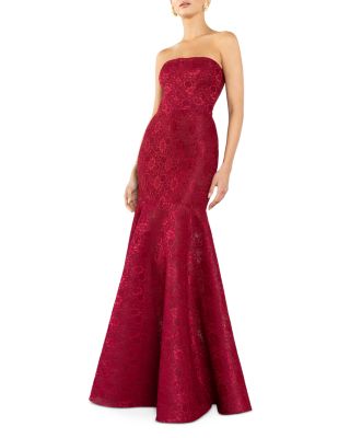 Kristy Lace Strapless Gown