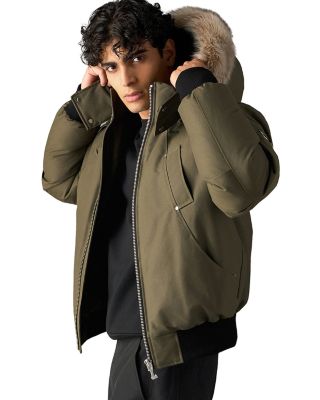 Original Ballistic Shearling Trimmed Down Bomber Jacket