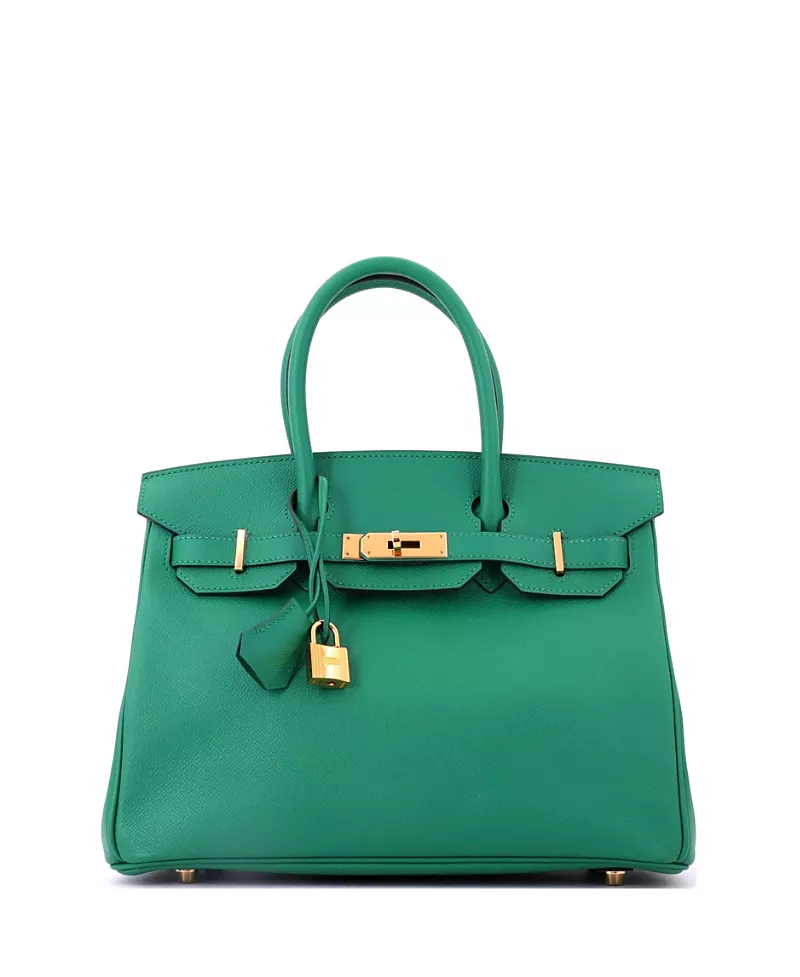 Pre-Owned HERMES Birkin 30 Leather Satchel