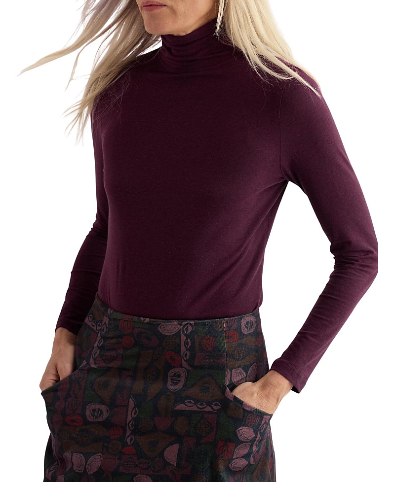 Seasalt Cornwall Women's Landing Top In Burgundy