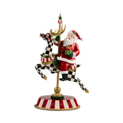Carousel Santa Figurine