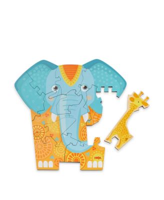  Wooden Puzzle Elephant 2 in 1 Reversible Puzzle - Age 4+