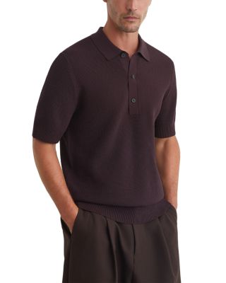 Warren Basket Stitch Sweater Polo