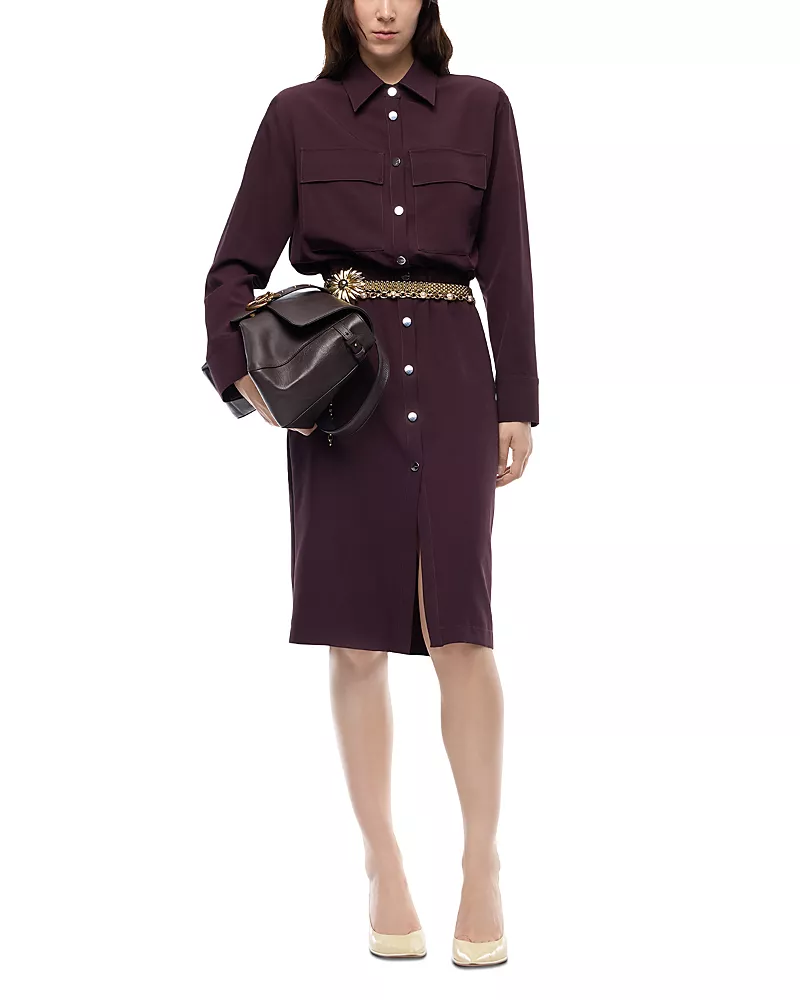 Pinko Arum Long Sleeve Shirtdress