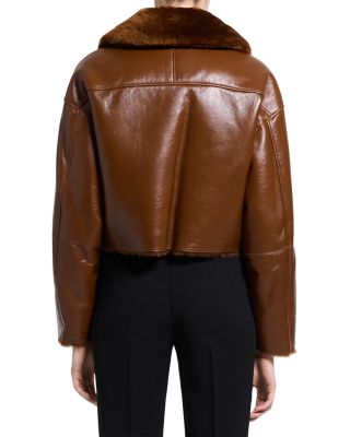 Cropped Shearling Jacket - thumbnail 3