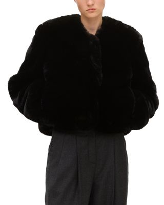 Cropped Faux Fur Jacket