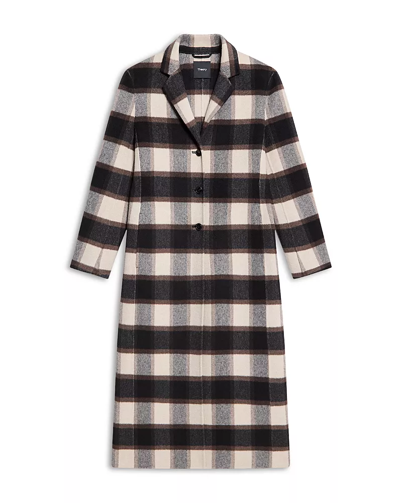 Theory Long Wool Blend Coat