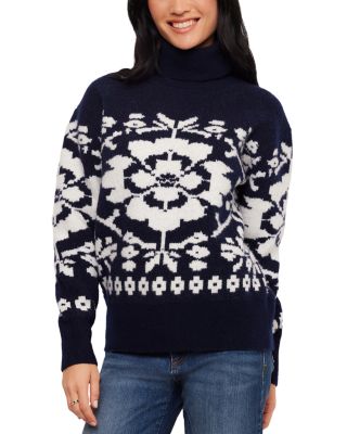 Jacquard Turtleneck Sweater
