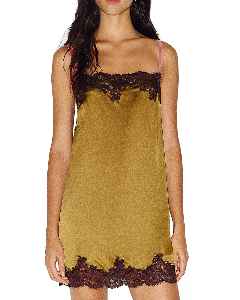 Reformation Emma-Rose Silk Mini Dress