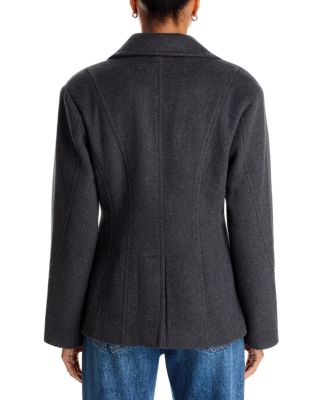 Embellished Hourglass Double Breasted Peacoat - Exclusive - thumbnail 4