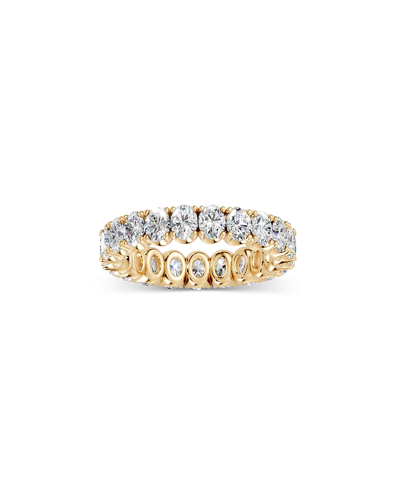 Bloomingdale's Fine Collection Diamond Oval Cut Eternity Ring in 14K Yellow Gold, 3.0 tcw