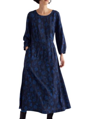  Tilly 3/4 Blouson Sleeve Midi Dress