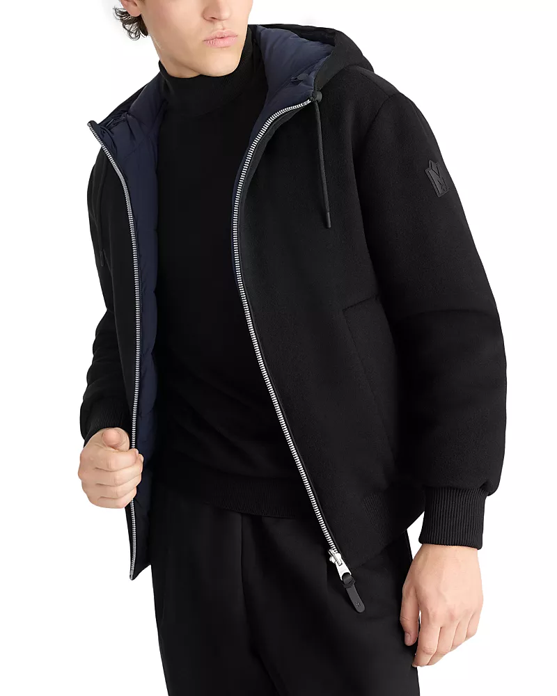 Mackage Niko Reversible Hooded Wool Jacket