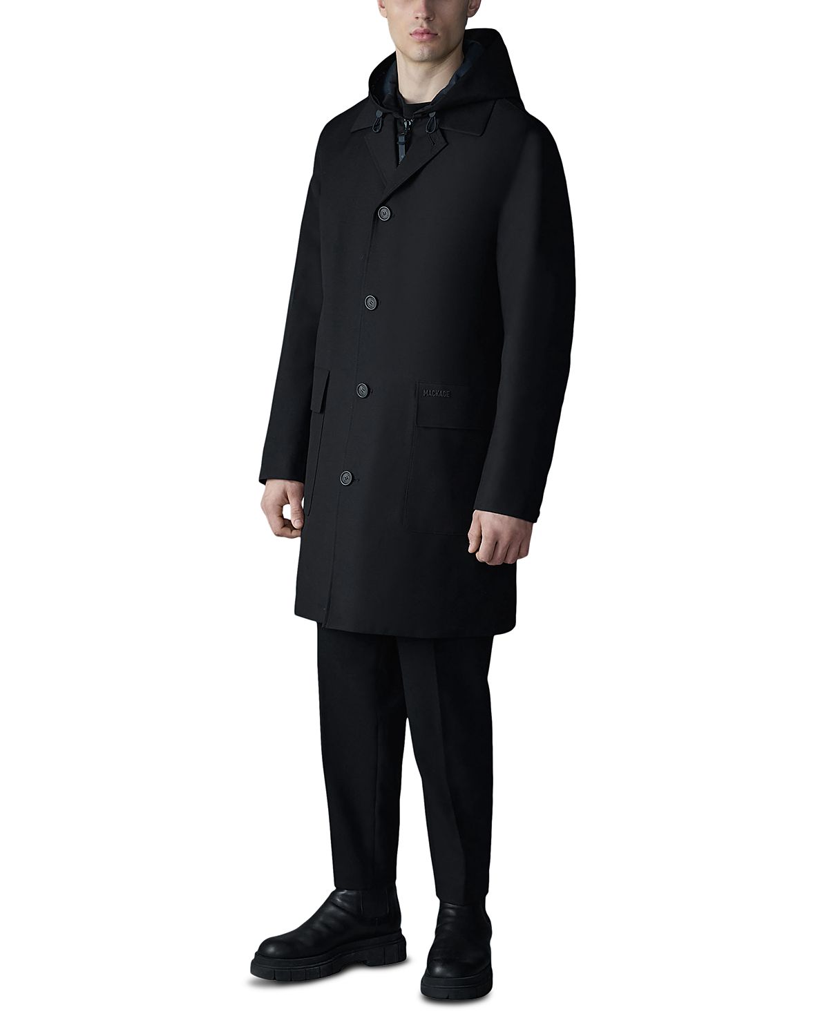 Mackage Mathias 3-in-1 Balmacaan Coat with Removable Down Liner