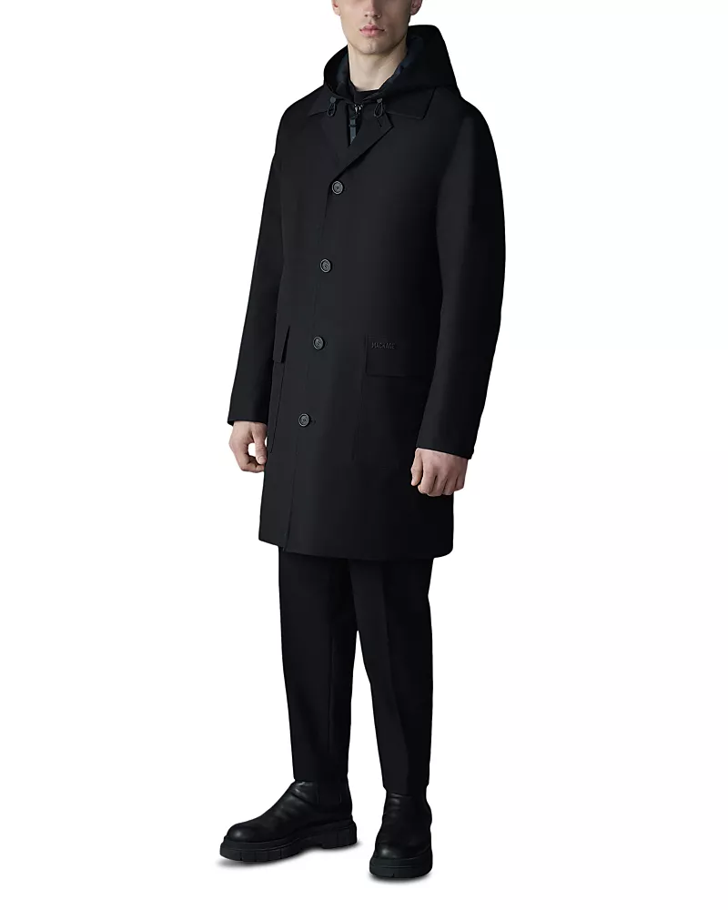 Mackage Mathias 3-in-1 Balmacaan Coat with Removable Down Liner