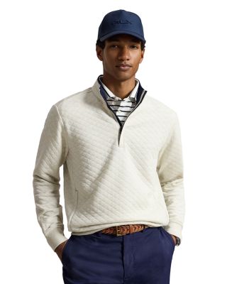 Polo Ralph Lauren Quilted Double Knit Half Zip Sweater