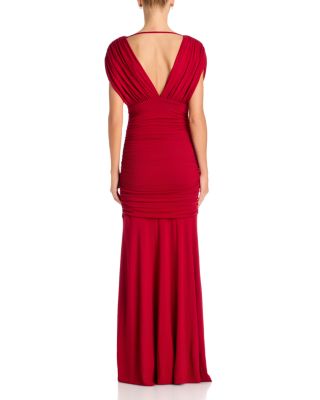 Norvelle Draped Jersey Gown - thumbnail 4