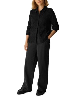Bubble Jacquard Classic Collar Slim Shirt - thumbnail 2