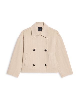 Double Breasted Wool & Cashmere Peacoat - thumbnail 5