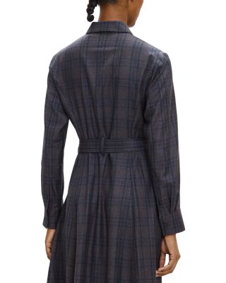 Wool Belted Shirt Dress - thumbnail 4