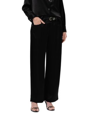 Brynn Wide Leg Satin Pants 