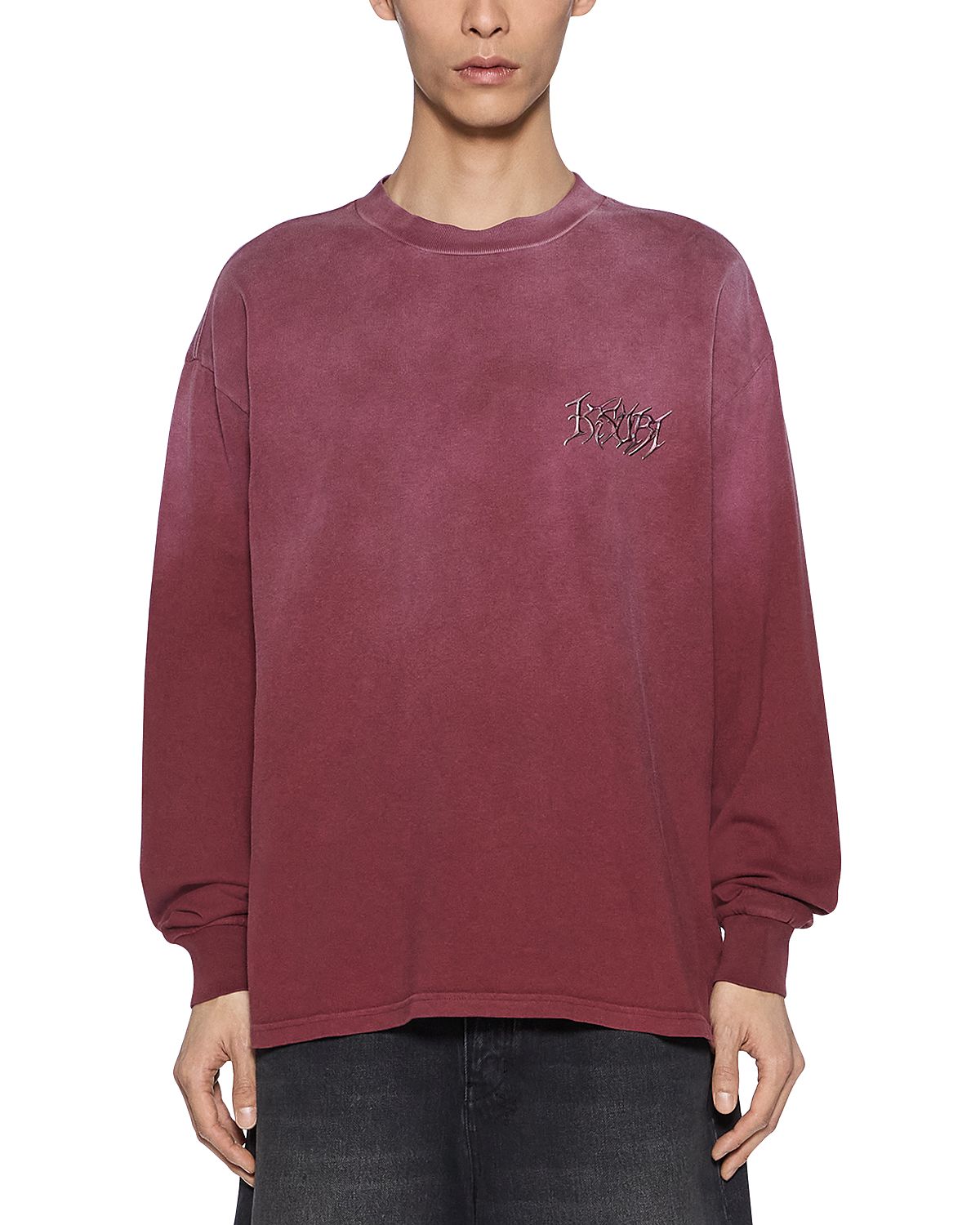Ksubi Ekcess Cotton Metal Logo Ox Fade Shirt