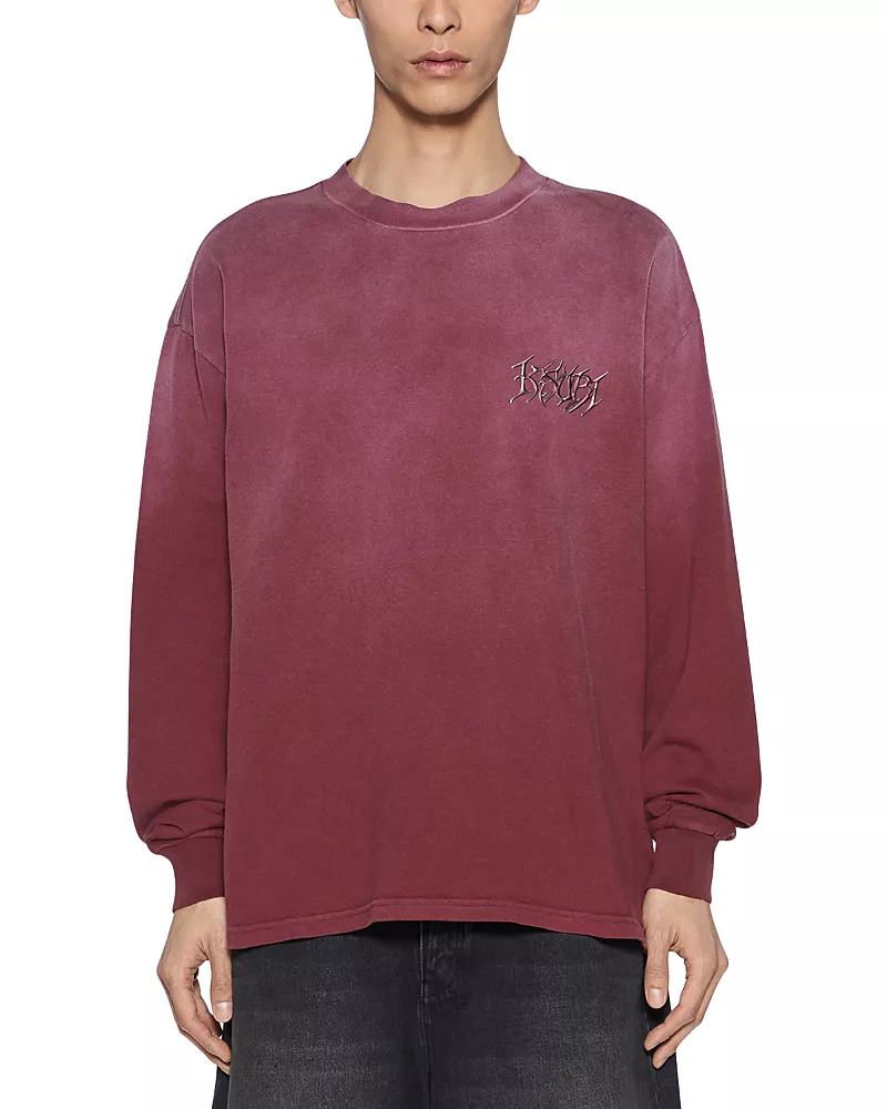 Ksubi Ekcess Cotton Metal Logo Ox Fade Shirt