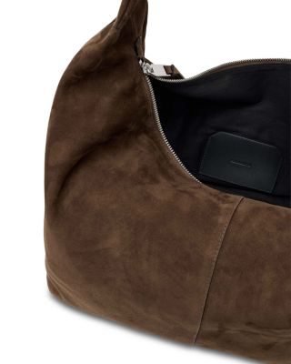 Effie S Large Suede Shoulder Bag
