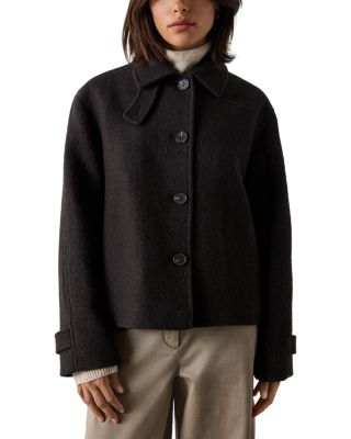Wool Blend Short Coat