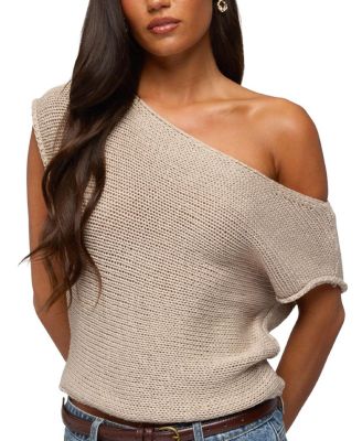  Naamo Off Shoulder Knit Top