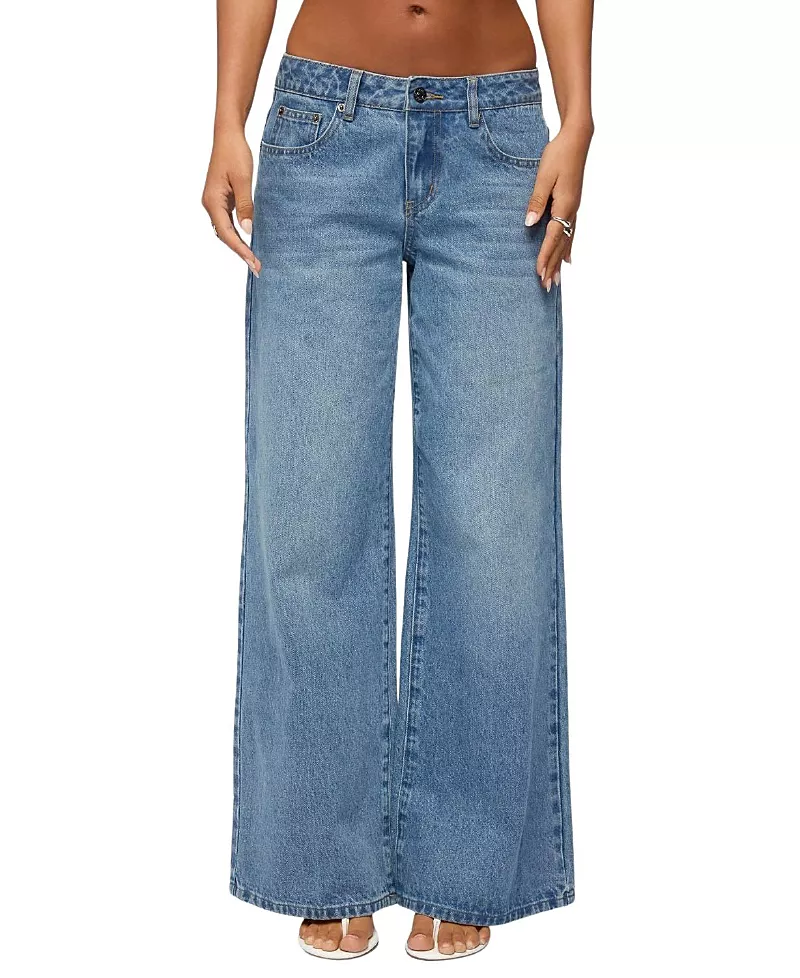 Edikted Uk Cutie Low Rise Baggy Jeans